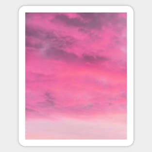 Landscape - Pink sunset Sticker